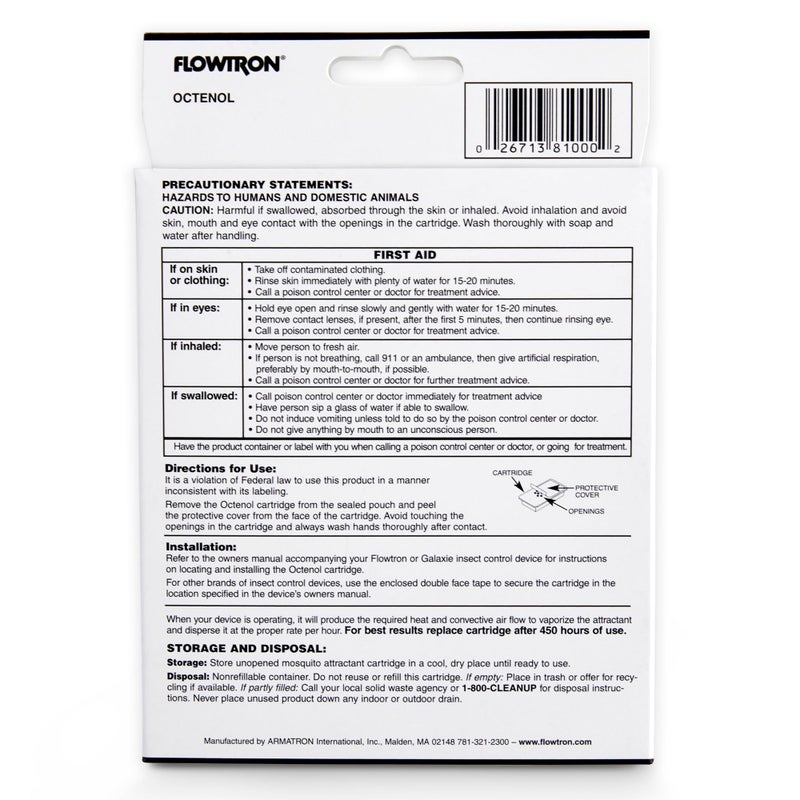Flowtron MA-1000 Octenol Mosquito Attractant Cartridge, Compatible with BK-15, BK-40, BK-80, MC-9000, FC-8800-2 Pack - Image 5