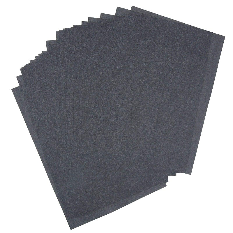 25 Sheets 9 x 13 Graphite Transfer Tracing Carbon Paper for Drawings and Photos onto Wood Paper Canvas