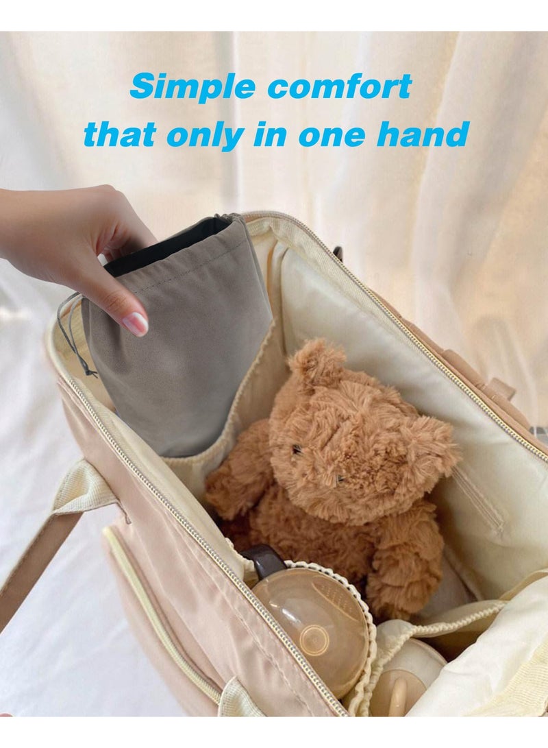سرير سفر محمول للأطفال الرضع للطائرة، مسند قدم للأطفال، أسود، مقاس كبير جدًا - Image 4