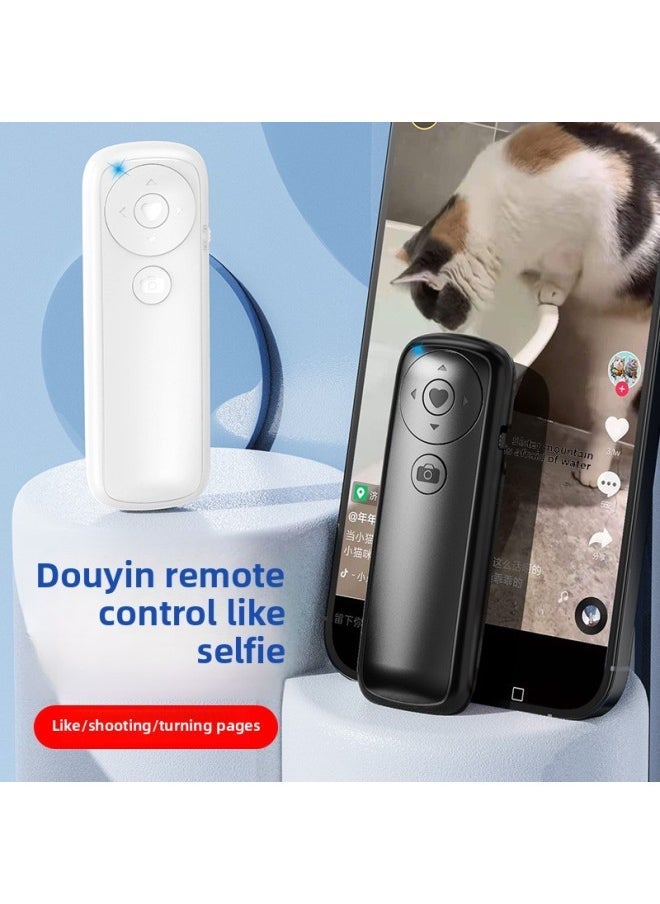 Multi-function Tremolo Remote Control No.7 Dry Battery Selfie Live Camera Brush Video Praises Bluetooth Remote Control-Color:7 Dry Cell-white S88 - Image 2