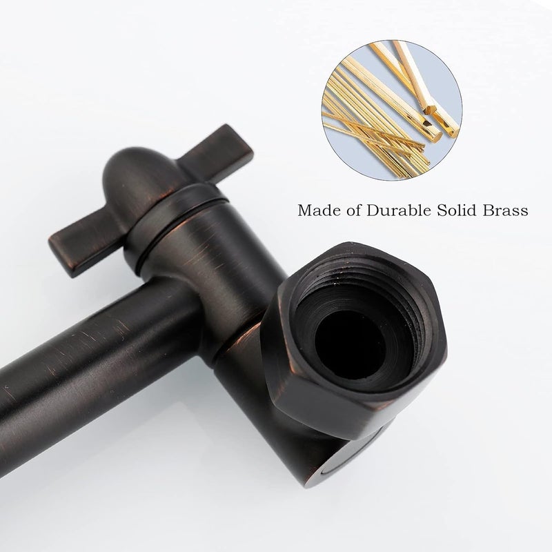 Oysdmn Shower Extension Adjustable Height and Angle Shower Head Extension Arm for Rain Shower Head, Shower Arm Extender Hardware (Oil Rubbed Bronze, 8 Inch) - Image 5