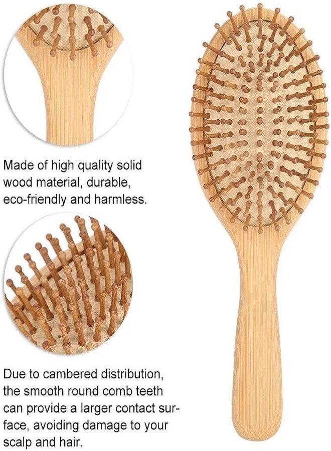 Megika Wooden hair brush for Women & Men - Bamboo wooden Paddle hair brush for men women Curly hair - Bamboo Wooden brush for hair growth with flat paddle brush comb - Image 5