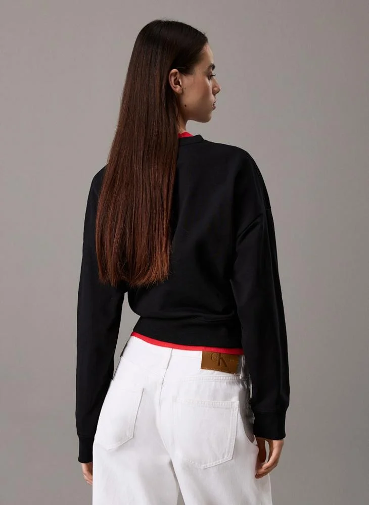 كالفن كلاين جينز Logo Pullover Sweatshirts
