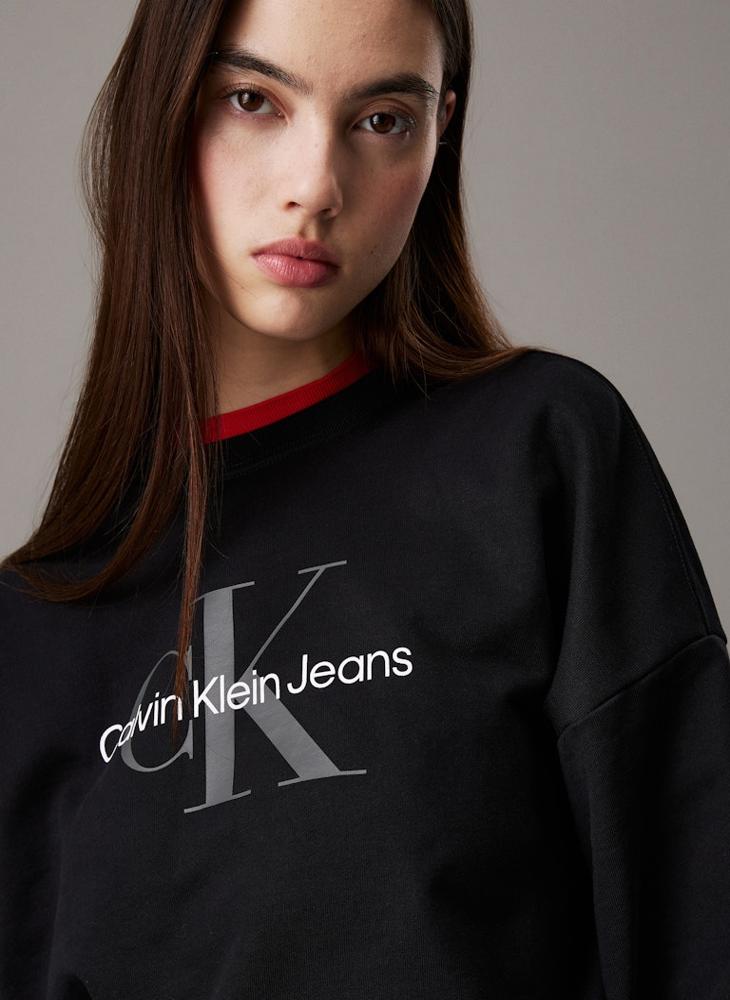 Calvin Klein Jeans Logo Pullover Sweatshirts - Image 3