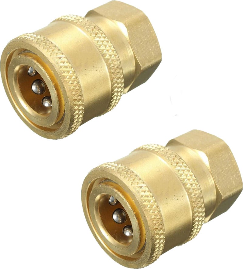 JPT Pressure Washer Coupler, Quick Connect Fitting (QRC - Socket(Pack of 2)) - Image 1
