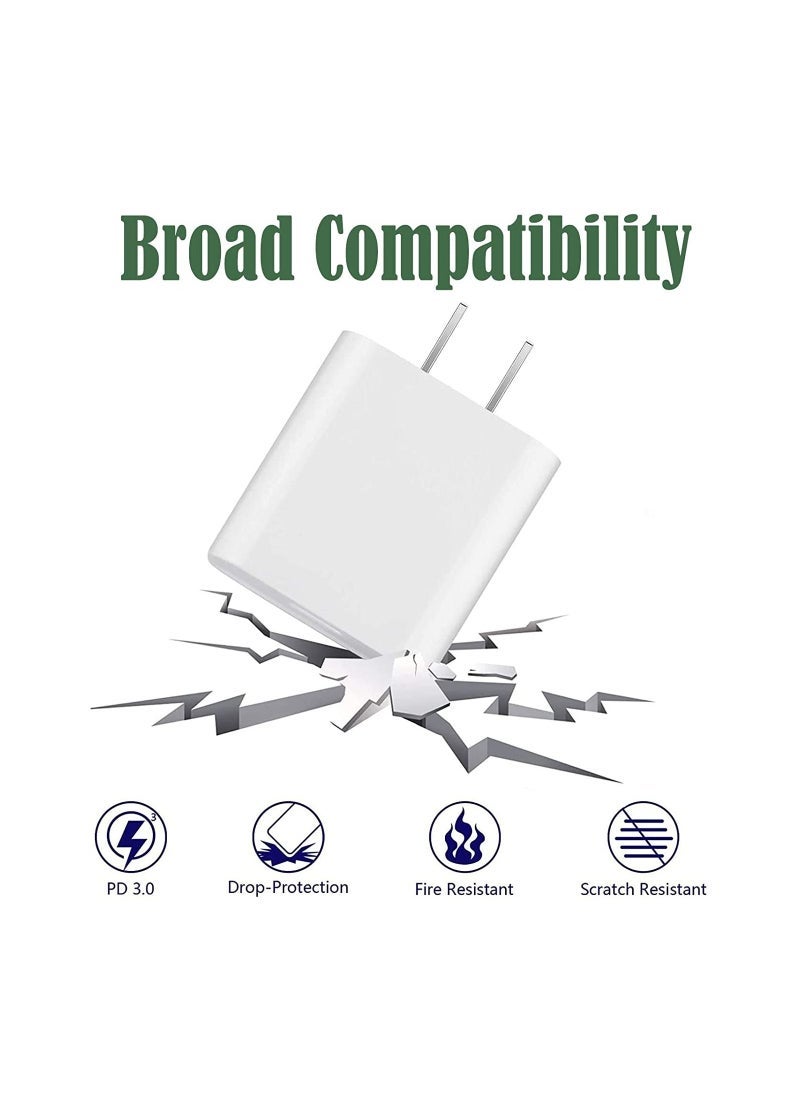 Gravity Fast Charger iPhone [Apple MFi Certified] 20W USB C PD Adapter with 3FT Type-C to Lightning Cable Compatible with iPhone 13 12 Pro Max Mini 11 XS - Image 3