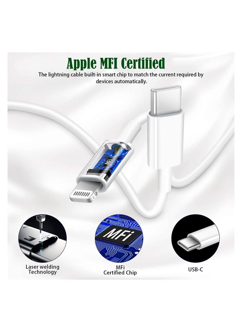 Gravity Fast Charger iPhone [Apple MFi Certified] 20W USB C PD Adapter with 3FT Type-C to Lightning Cable Compatible with iPhone 13 12 Pro Max Mini 11 XS - Image 4