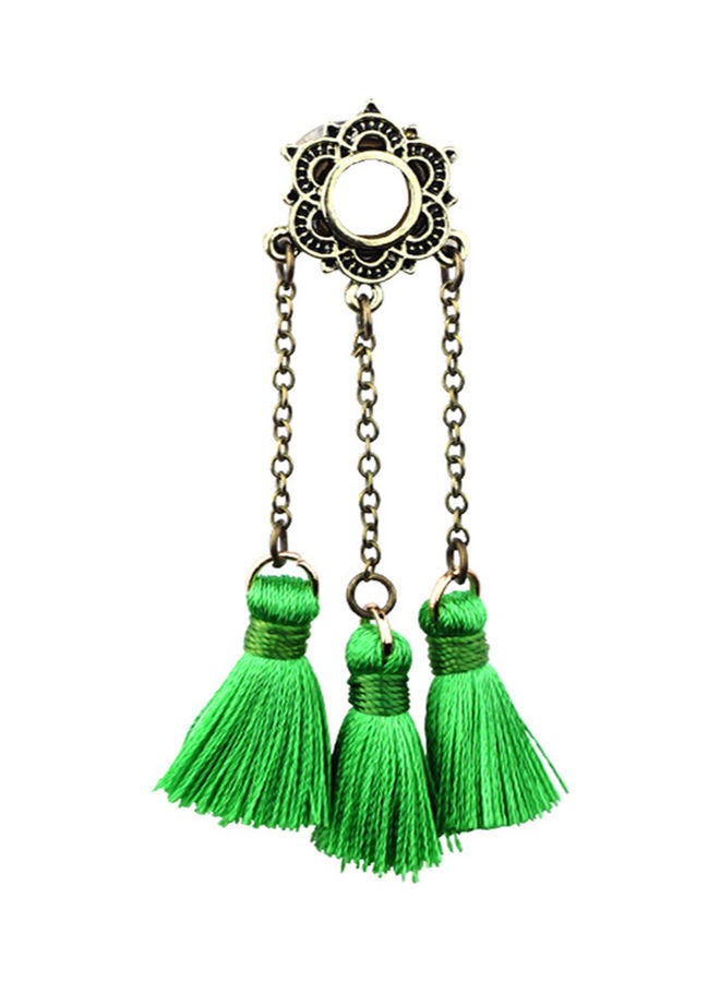 NIBEMINENT Tassel Stainless Steel Ear Plug Stretcher Expander - Image 1