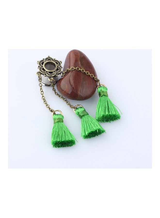 NIBEMINENT Tassel Stainless Steel Ear Plug Stretcher Expander - Image 4