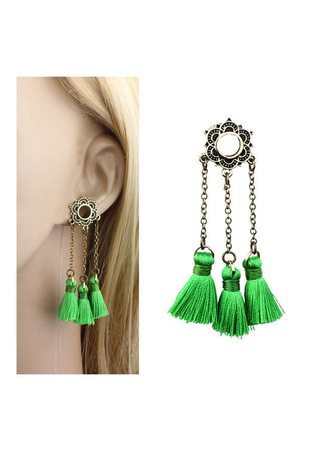 NIBEMINENT Tassel Stainless Steel Ear Plug Stretcher Expander - Image 2