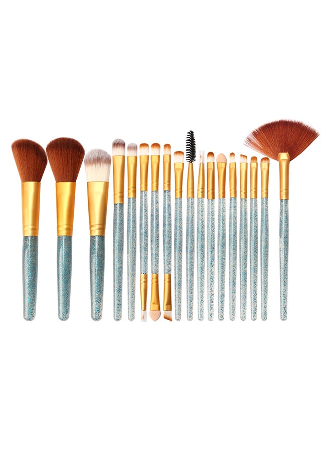 طقم فُرش مكياج احترافية من 18قطعة متعدد الألوان - Image 1