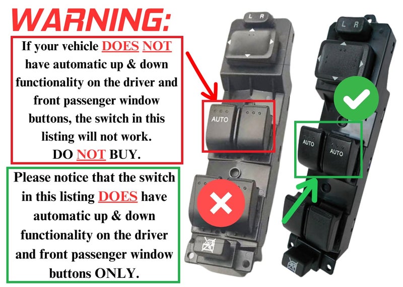 SWITCHDOCTOR Window Master Switch for 2009-2011 Mazda6 GS3L 66 350C - Image 2