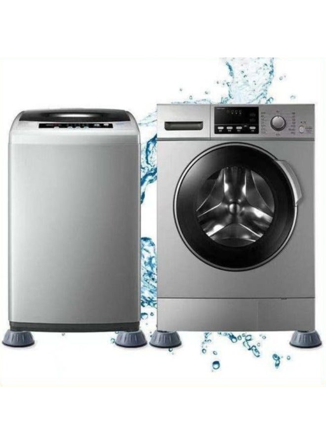 مجموعة من 4 وسادات دعم الغسالة المضادة للضوضاء ، وسادات مضادة للاهتزاز للغسالة والمجفف، وسادات مطاطية مضادة للانزلاق ومضادة للاهتزاز وتقليل الضوضاء لأقدام الغسالة. - Image 2