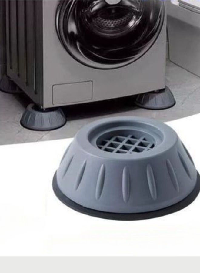 مجموعة من 4 وسادات دعم الغسالة المضادة للضوضاء ، وسادات مضادة للاهتزاز للغسالة والمجفف، وسادات مطاطية مضادة للانزلاق ومضادة للاهتزاز وتقليل الضوضاء لأقدام الغسالة. - Image 5