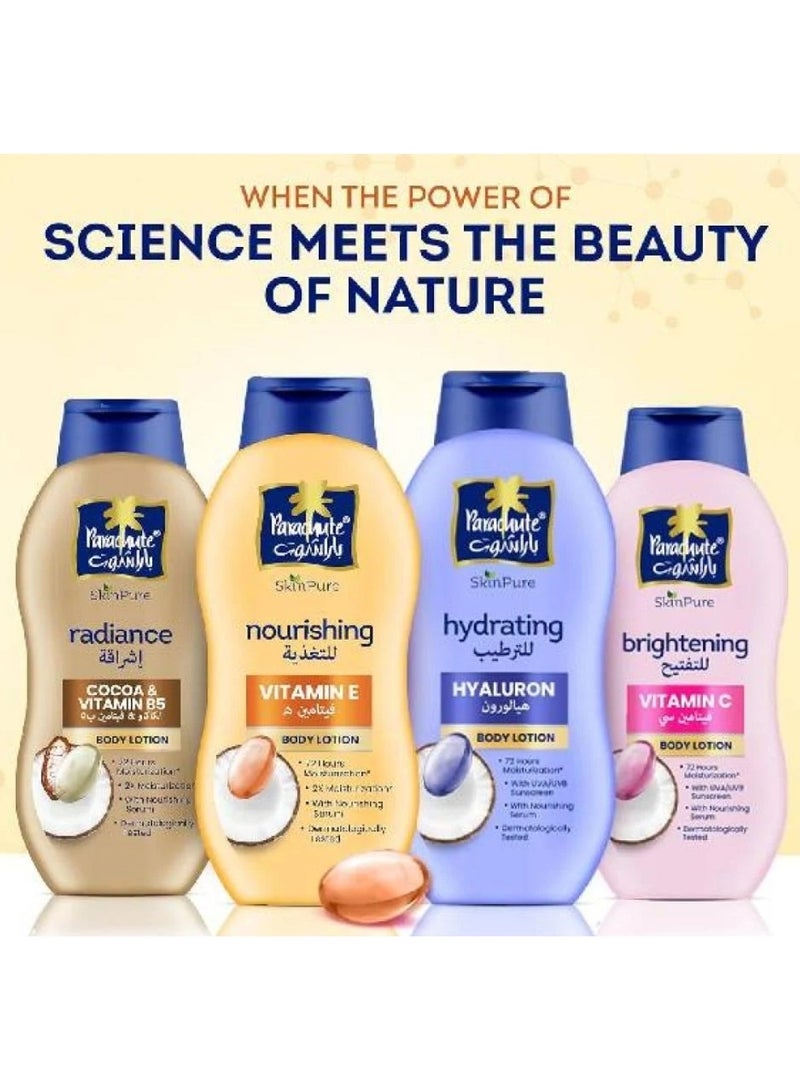 Parachute radiance cocoa & Vitamin B5 Body lotion 400 ml - Image 2