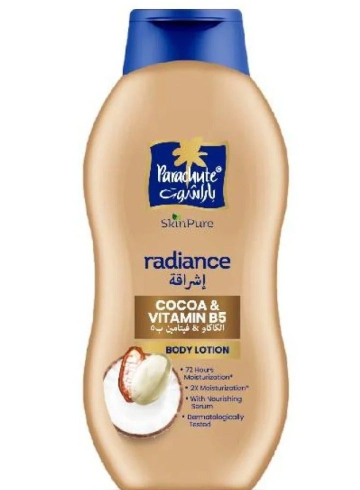Parachute radiance cocoa & Vitamin B5 Body lotion 400 ml - Image 1