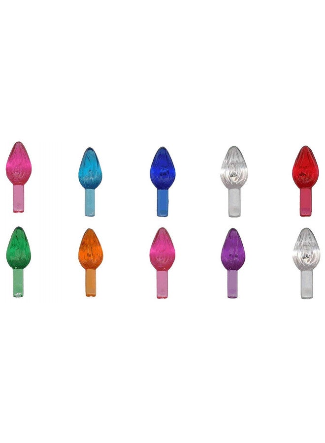 Creative Hobbies Ceramic Christmas Tree Replacement Lights, Medium Twist Light Ornaments, Multi Colors, 144 Piece Pack - Image 1