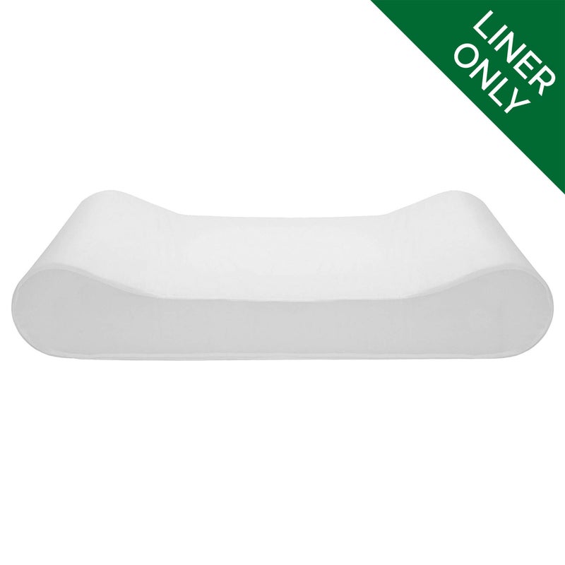 Furhaven Dog Bed Liner Water-Resistant Contour Luxe Lounger Foam Mattress Protector Cover - White, Giant - Image 2