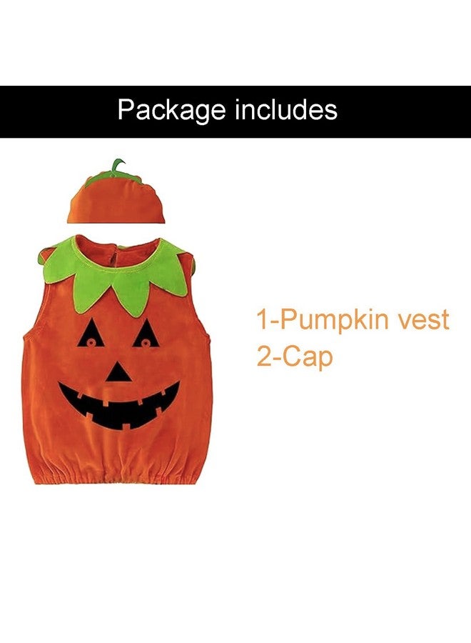 FancyDressWale Polyester Halloween Dress For Girls And Boys Pumpkin Witch Ghost Theme Costume Party (2-4 Years, Pumpkin), Orange - Image 2