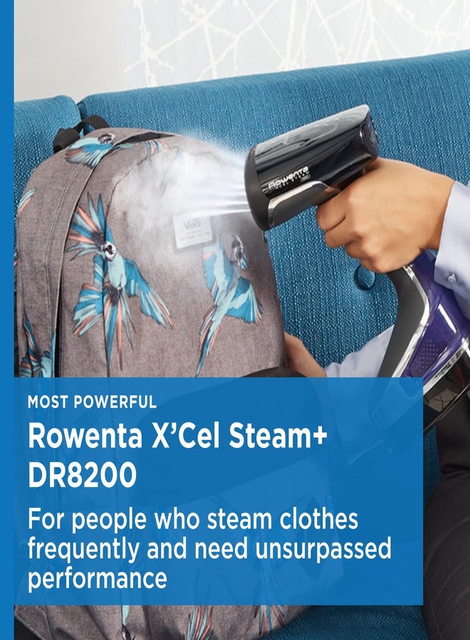 Rowenta, Steamer for Clothes, X-Cel Handheld Steamer, 25-Second Fast Heat-Up, Powerful Dewrinkling Steam, 9.84 Extra-Long Cord, 1875 Watts, Black Clothes Steamer, Travel Must Have, DR8220 - Image 2