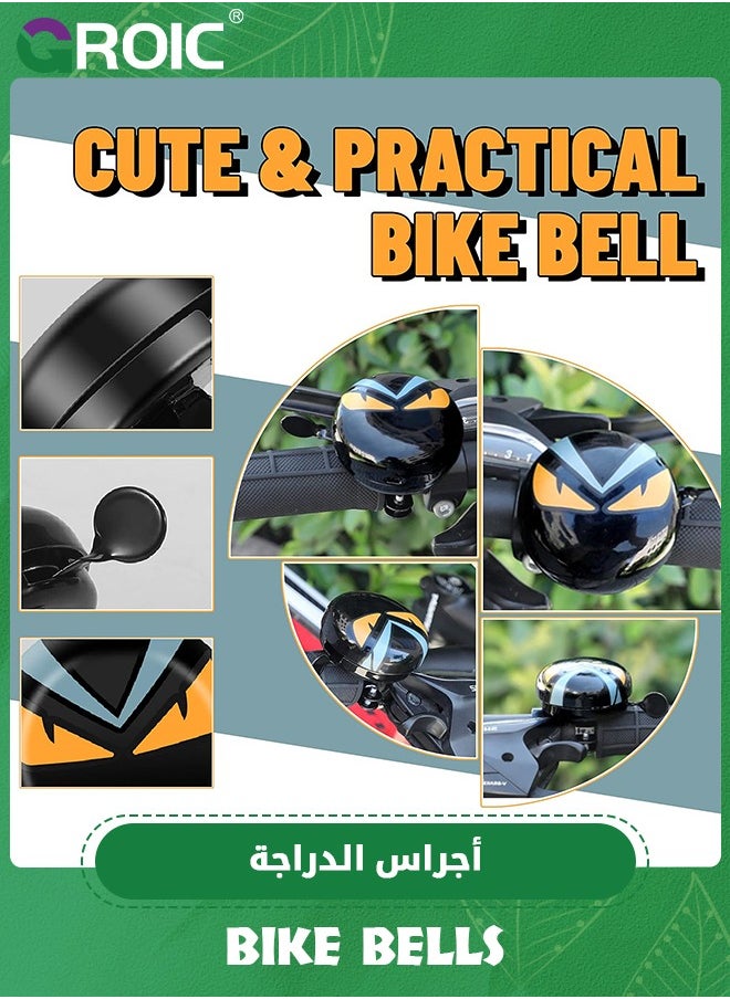 GROIC - Classic Bike Bell, Bicycle Bell for Handlebars, Loud Sound Cute Cycling Handlebars Bicycle Bell Mountain Bike Accessory, Clear & Long Sound Ringer for Road, Mountain or Beach Cruiser Bikes - Image 1