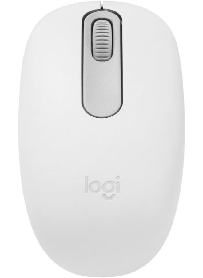 M196 Bluetooth Wireless Mouse, Compact and Portable Mouse for Laptops, Tablets and More, 12-Month Battery, Smooth Tracking, Compatible With PC and Mac, Windows and MacOS | Off-White