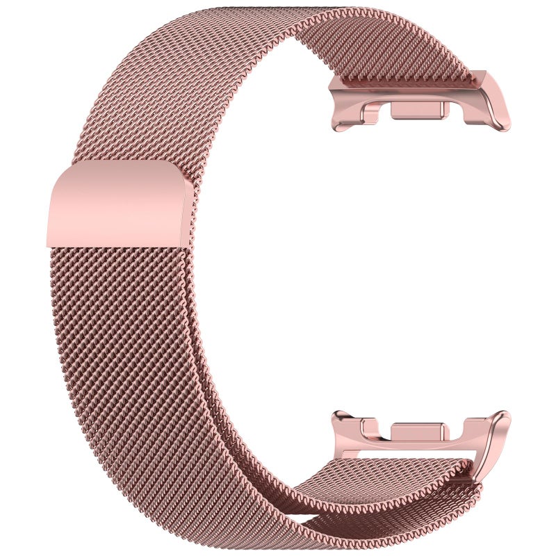 erorex For Samsung Galaxy Watch8 / Watch8 Classic Milan Magnetic Stainless Steel Watch Band(Pink) - Image 4