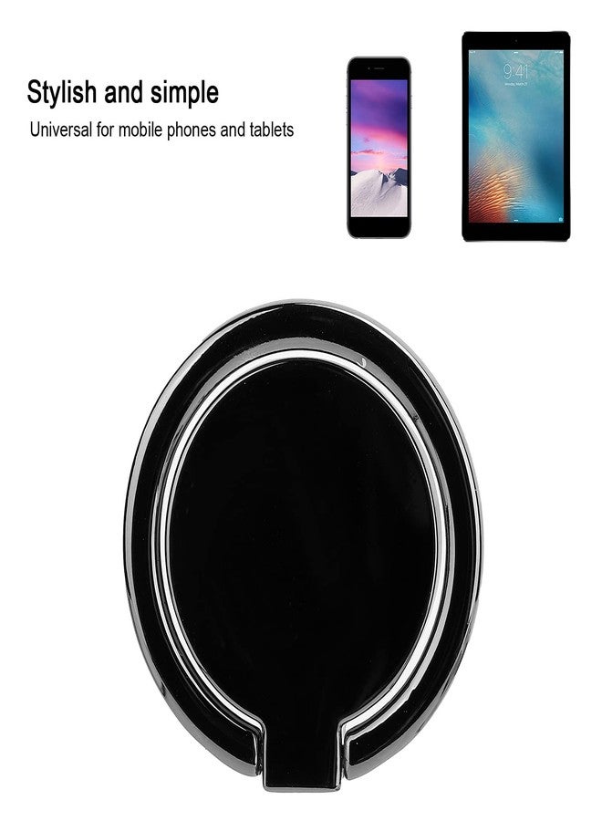 Yoidesu Phone Ring Holder, Mobile Phone Finger Ring Adjustable Metal Phone Holder Magnetic Car Mount for Mobile Phones and Tablets(Black) - Image 2