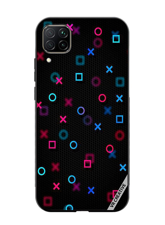 Protective Case Cover For Huawei Nova 7i/P40 Lite PlayStation Abstract Design Multicolour