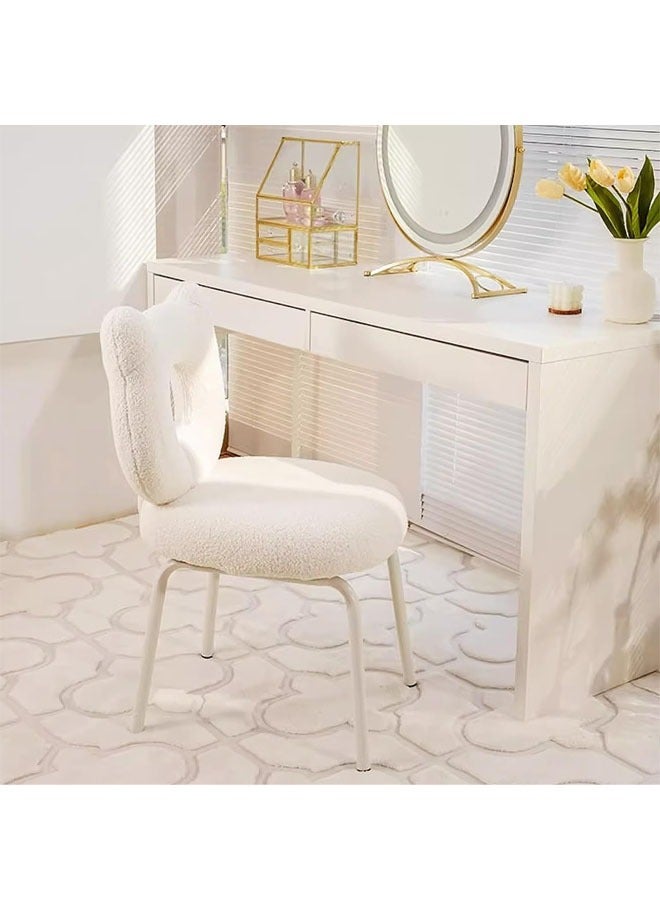 NKX Bear Shaped Vanity Lambswool Cushion Chair  - Image 4