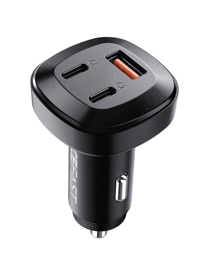 ACEFAST Fast Charge Car Charger B3 66W (2xUSB-C+1xUSB-A) - Image 1