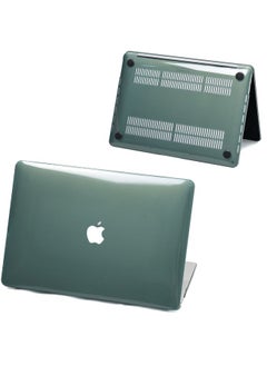 Macbook Case Case Crystal Transparent For Apple Laptop Case Air Case-Color:Crystal Hollow-dark Night Green-Applicable Model:pro13(A1278)