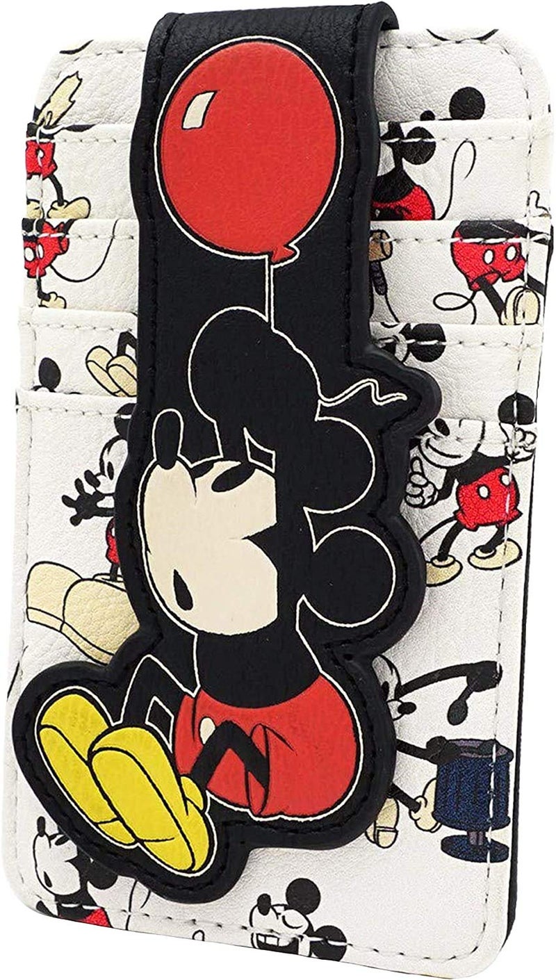 Loungefly Disney Mickey Mouse Balloon All Over Print Card Holder Wallet - Image 2