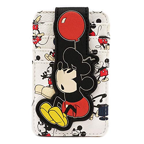 Loungefly Disney Mickey Mouse Balloon All Over Print Card Holder Wallet - Image 3