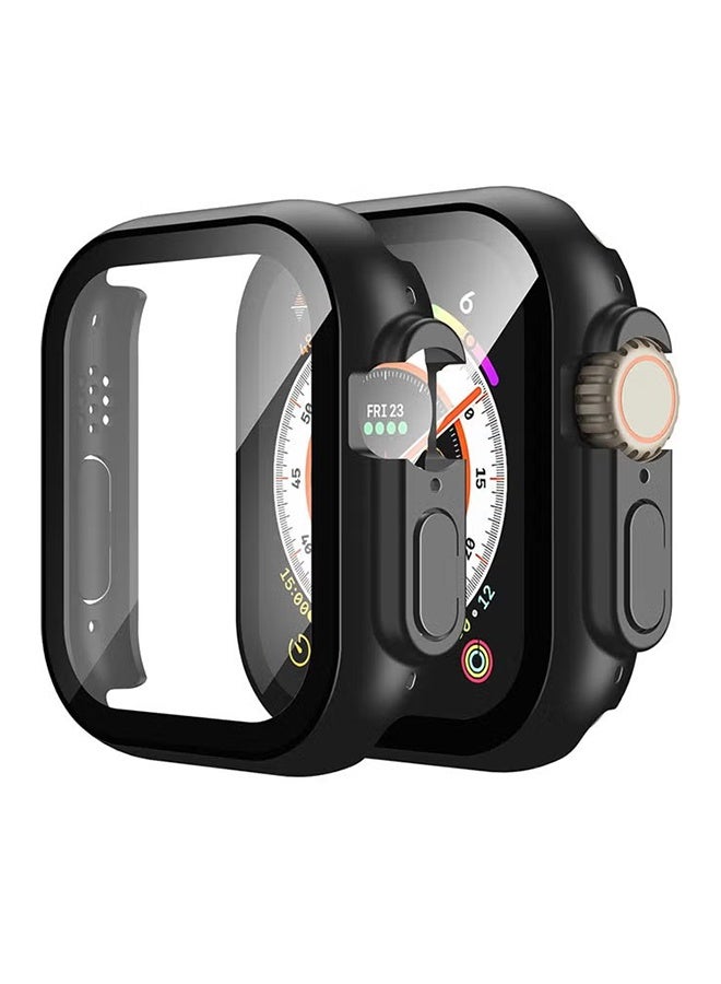 واي جيه حالة شاشة فائقة 3 (2025)/فائقة 2/فائقة 49 ملم مع واقي شاشة الأفلام المقننة، غطاء شاشة عالية الوضوح حساس للمصاهر الواقية تمامًا للكمبيوتر الصلب (49 ملم، أسود) - Image 1