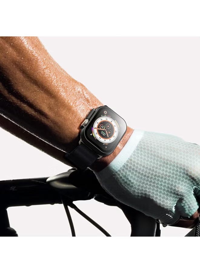 واي جيه حالة شاشة فائقة 3 (2025)/فائقة 2/فائقة 49 ملم مع واقي شاشة الأفلام المقننة، غطاء شاشة عالية الوضوح حساس للمصاهر الواقية تمامًا للكمبيوتر الصلب (49 ملم، أسود) - Image 5