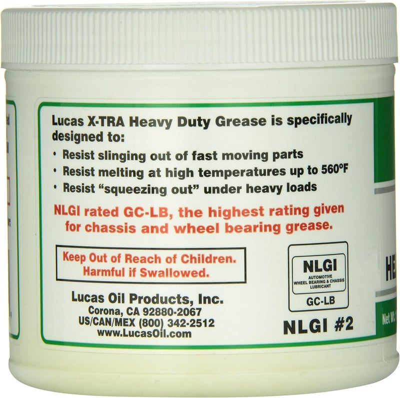 LUCAS Oil 10330 X-Tra Heavy Duty Grease - 1 lb. Tub - Image 3
