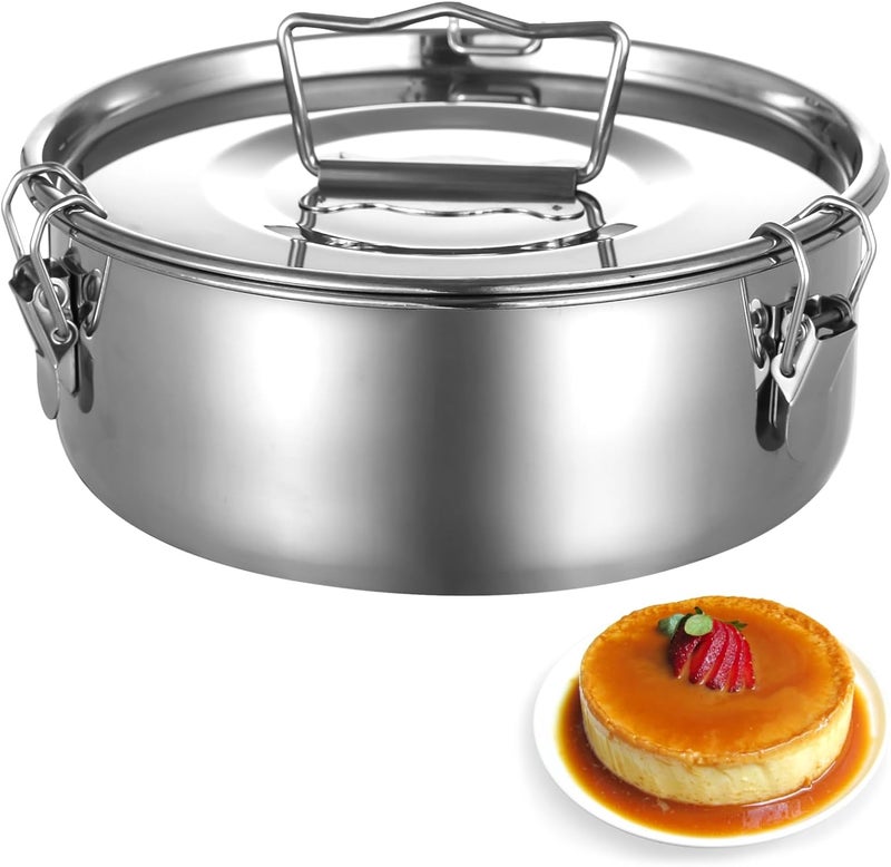 Mold for, Stainless Steel with Mexican Flan Design, Ideal for Steaming Flans - Image 1
