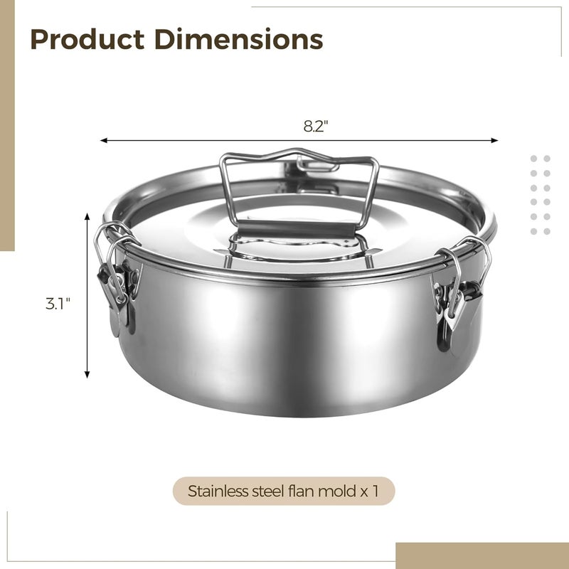Mold for, Stainless Steel with Mexican Flan Design, Ideal for Steaming Flans - Image 3