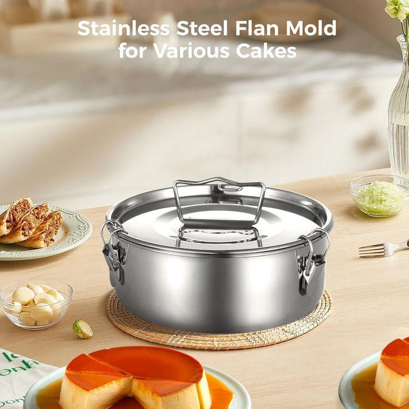 Mold for, Stainless Steel with Mexican Flan Design, Ideal for Steaming Flans - Image 5
