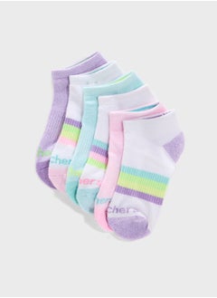 SKECHERS Kids 6 Pack Toe Terry Socks  - Image 1