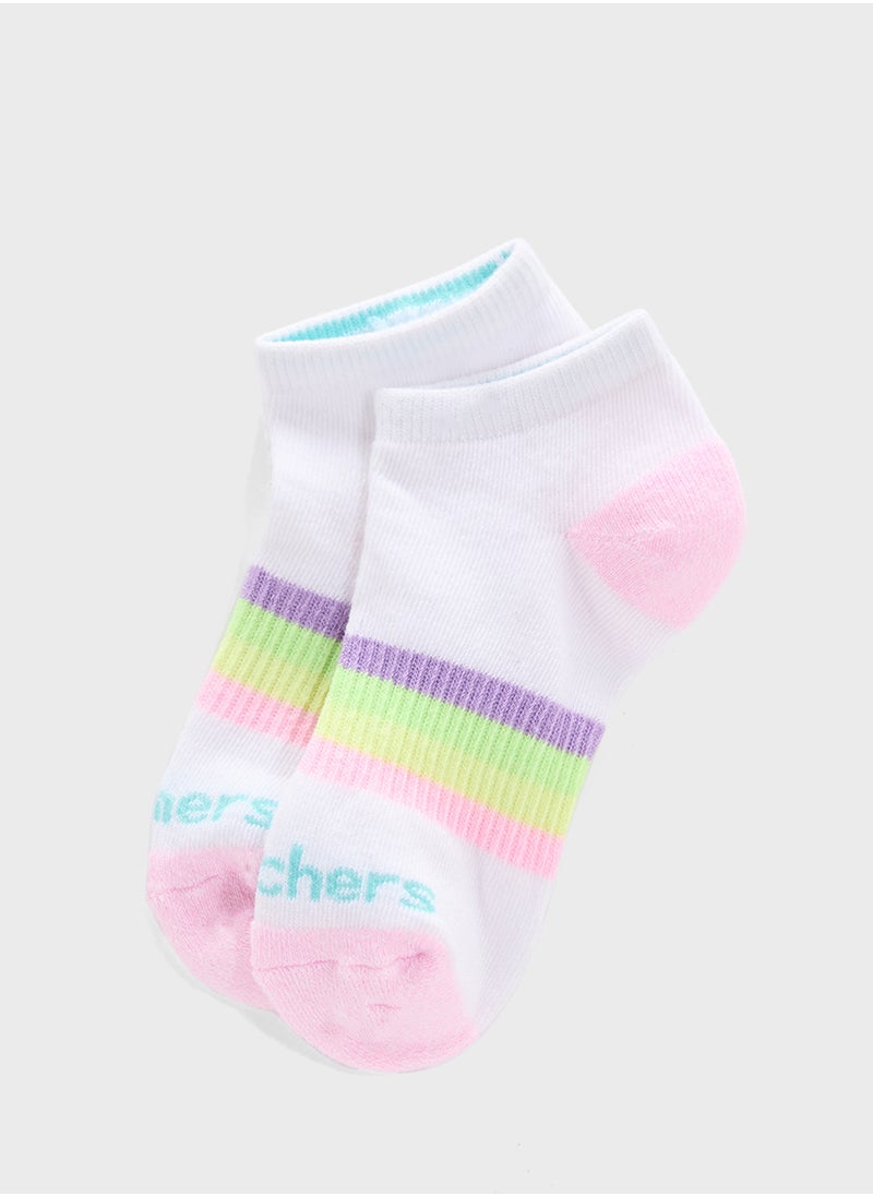 SKECHERS - Kids 6 Pack Toe Terry Socks - Image 1