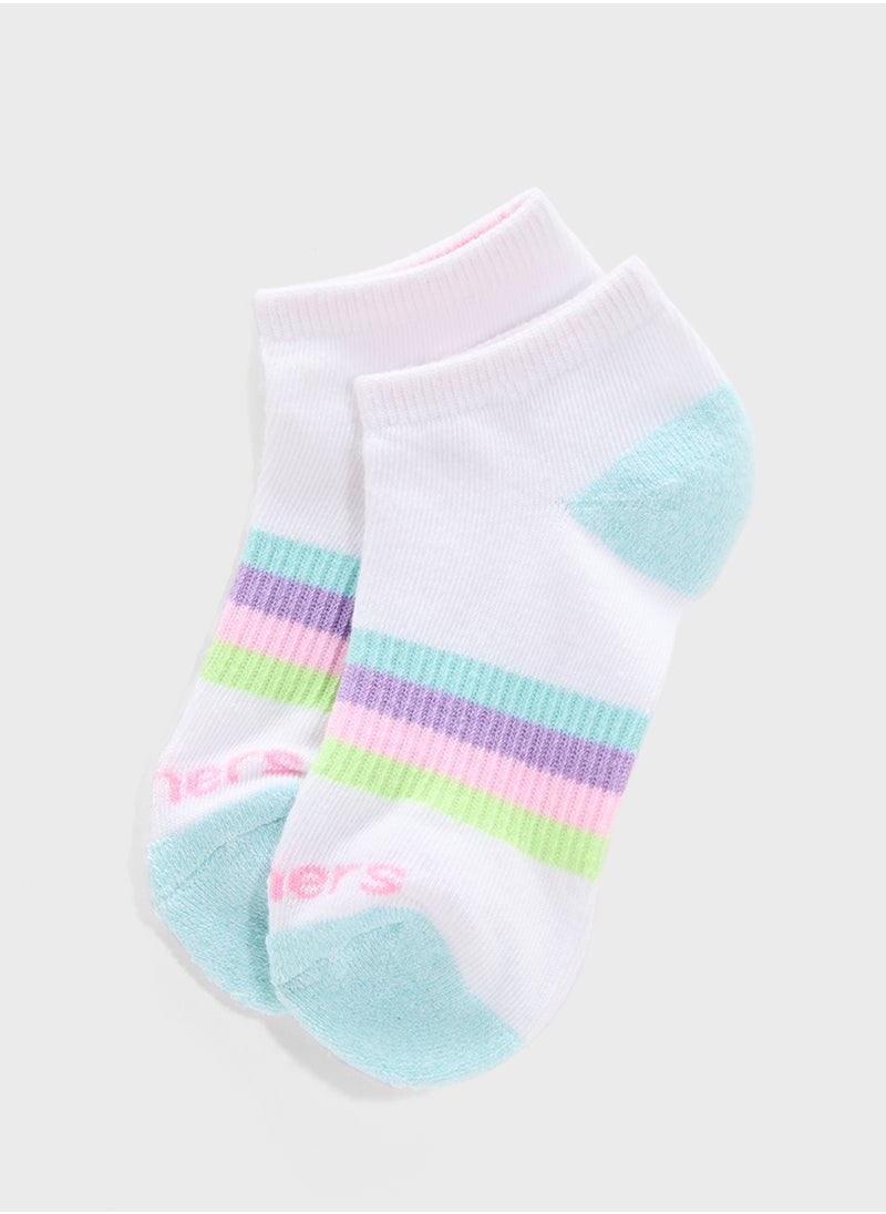 SKECHERS - Kids 6 Pack Toe Terry Socks - Image 1