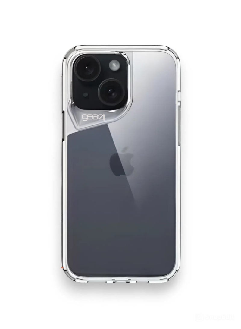جيرفور جراب موبايل ايفون 15 بلس (iPhone 15 Plus) مضاد للصدمات, غطاء حماية مضاد للخدش, مصنوع من البولي يورثين الحراري عالي الجودة - شفاف - Image 1