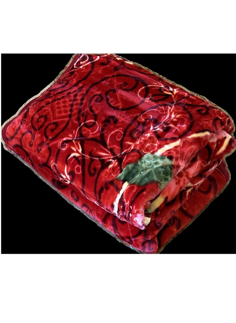 MAARYA GOLD 2 PLY SUPER SOFT EMBOSSED BLANKET - Image 3