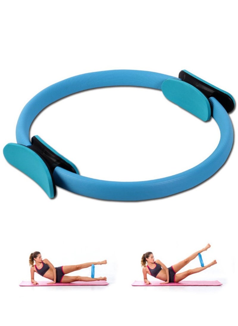 Generic Yoga Pilates Ring Fitness Circle Full Body Workout Foam Padded Handles Ø 40CM, Blue  - Image 2