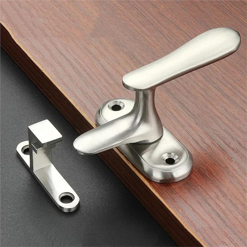 Large 5Pcs Stainless Steel Sliding Window Latch Lock Handle Bolt Security Hasp Hardware - Image 5
