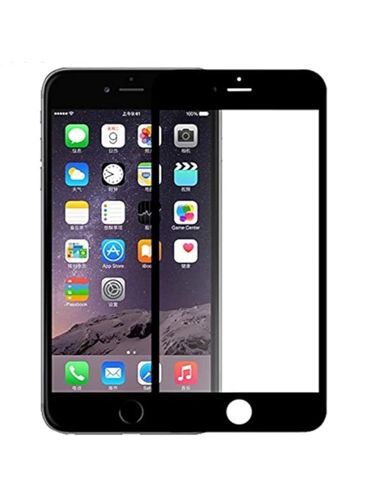 شاشة كاملة 2.5D من الزجاج المقوى لهاتف iPhone 8/7 بسمك 0.26 مم / صلابة 9H / مضاد للخدش / مضاد لبصمات الأصابع / رفيع للغاية - أسود