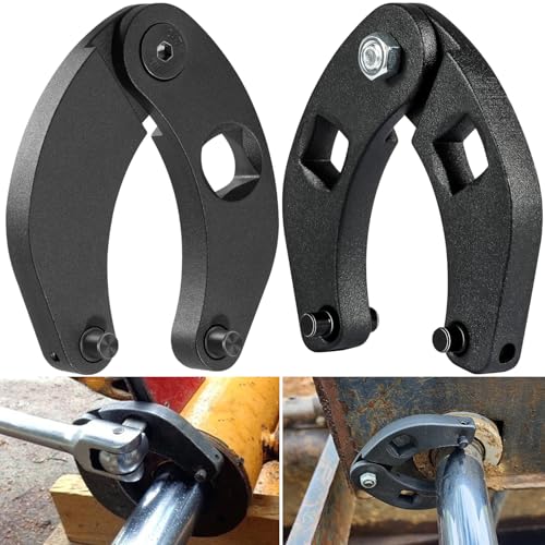 Camoo 2 pcs Adjustable Gland Nut Wrench Set 1266 & 7463 Universal Hydraulic Cylinder Spanner Wrench Adjustable, Remove & Install Gland Nuts For Most Farm and Construction Equipment - Image 1
