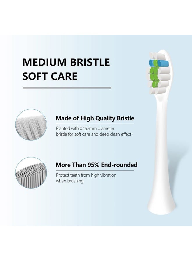 Mullburry 12 Pack Replacement Toothbrush Heads Compatible with fairywill P11 T9 Electric Toothbrush, W Shape Bristle Designed, Soft and Sanitary for Model P11 T9 Toothbrushes (White) - Image 4